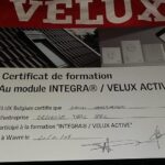 Certificat Velux reçu par nos équipes après la formation